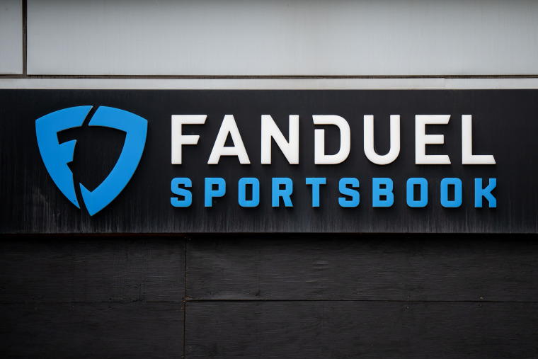 FanDuel Sportsbook logo sign.